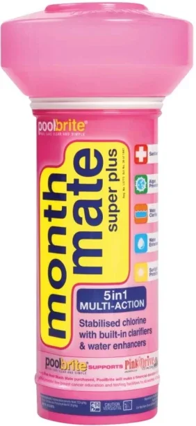 MONTH MATE 5-in-1 Multi-Action Chlorine Pool Cleaner